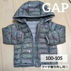 GAP 中綿ブルゾン　100-105 ドット　フード取り外し可