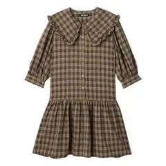 MARY QUANT フリルBIGカラーワンピース