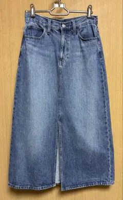 UNIQLO デニムロングスカート ブルー　M