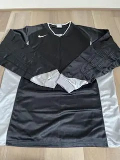 Nike 長袖シャツ L 黒/白 パッド付き　キーパーシャツ