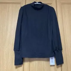 ハイネック　プルオーバー　ブラック