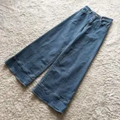 ANAYI アナイ　24ss カイハラデニム　ストレッチワイドパンツ　ブルーのサムネイル