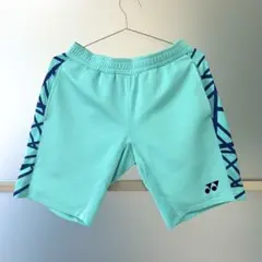 【美品】 YONEX ハーフパンツ 15062 ユニM ミントブルー 超希少