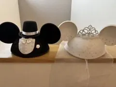 ディズニー ウェディング ミッキー＆ミニーイヤーハット
