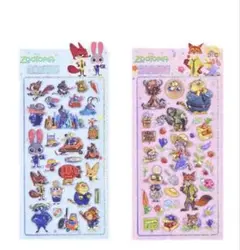 【タイムセール】 ボンボンドロップ 風シール 立体シール　2枚セット