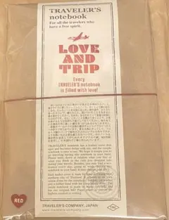 トラベラーズノート LOVE AND TRIP レッド レギュラーサイズ 新品