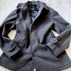 nano universe SUPER140’S ダブルメルトンバルカラーコート