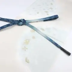 セット　和小物さくら　高麗組貝ノ口手先暈し銀あられ　＋　帯揚げ　雪輪七宝暈　縫取