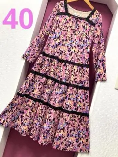 スーパービューティー♡ ティアードレース切り替えパワーネットワンピース