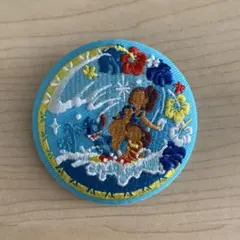 新品未使用 ディズニー 刺繍缶バッジ2 スティッチ