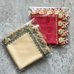 【新品未使用】近沢レース　タオルハンカチ　ロールケーキ＆パンケーキ