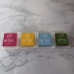 artnic スタンプ台 4個セット