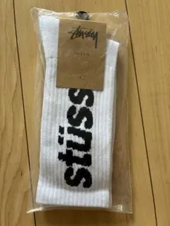 STUSSYステューシー ストッククルーソックス靴下男女兼用1足セット　白