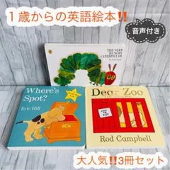 大人気　英語絵本　3冊セット　Caterpilla Eric Carle 子供