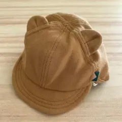 耳付きキャップ ベージュ　ベビー　キッズ　44-46cmのサムネイル