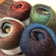 グラデーションウールヤーン4色セット