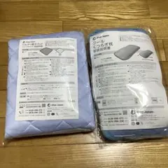 Shop Japan クールくつろぎ枕 ひんやり敷きパッド ハーフサイズ　セットのサムネイル