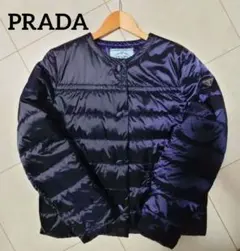 専用　春カラー　PRADA ノーカラー　ライト　ダウンジャケット　M程度 PRADA（ダウンジャケット）のフリマアイテム一覧