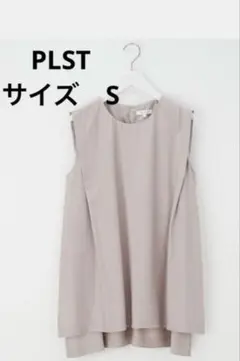 PLST シルクブレンドAラインノースリーブブラウスのサムネイル