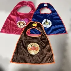 アンパンマンマント　3点セット　アカチャンマン　ロールパンナ　アンパンマン