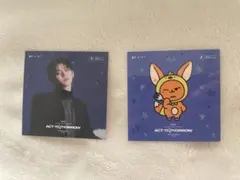 TXT グランフロント大阪　ヨンジュン　ファンチュン　ステッカー　スタンプ台紙