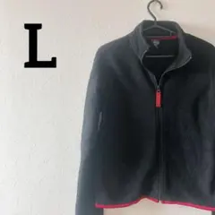 tommyボアパーカーブラックレッド