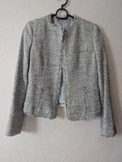 テーラードジャケット グレー系