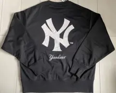 新品　LL サイズ　MLB ヤンキース　裏起毛トレーナー③ 黒