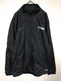 ナイキ　ナイロンジャケット　メンズM　黒色　ドローコード　ポリエステル