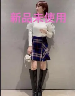 SNIDEL ロービングチェックミニスカート SWFS234023 スナイデル
