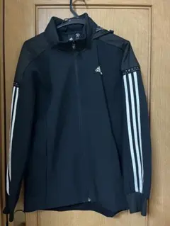adidas ブラック ジャージ　上