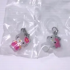 ハローキティ めじるしアクセサリー ガチャ お花 チャーミーキティ