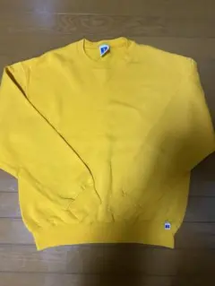 00s メキシコ製 ラッセルアスレチック スウェット Mサイズ イエロー