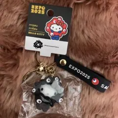 サンリオ ミャクミャク モノクロ キーホルダー キティ 万博 2025