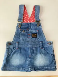 Wrangler デニムジャンバースカート 90cmのサムネイル