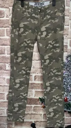 SOMETHING EDWIN レディース 迷彩柄 パンツ スキニー