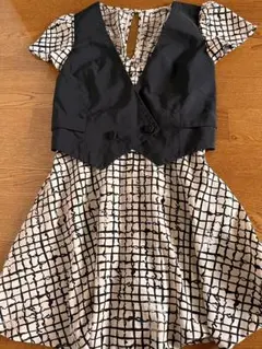 ジレ風ワンピース　コンビネゾン　ロンパース