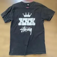 Stussy ブラック Tシャツ グラフィックプリント