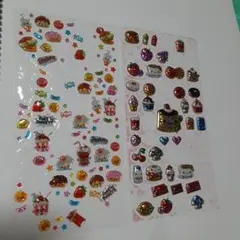 平成レトロ　キラキラシール×2種　平成ファンシー