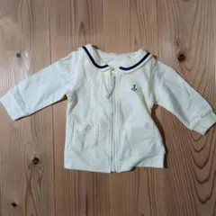 セーラー襟　カーディガン クリーム色