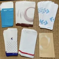 【長期保管品】行名が変わってしまってる銀行の封筒　6種類