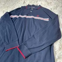 US古着　RalphLaurenチャップス　ラルフローレン　長袖ポロシャツ　L