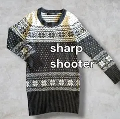 ​新品未使用 Sharp Shooter ノルディック ニット ワンピ マフラー
