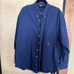 トミーフィルガー シャツ 紺 古着