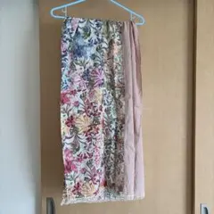 フェリシモ　花柄ショール〜ピンク〜のサムネイル