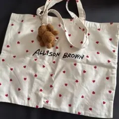 ALLISON BROWN ハート柄トートバッグ