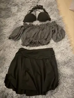 水玉模様 セパレート水着セット