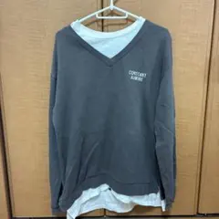 COLZA グレー Vネック スウェットのサムネイル