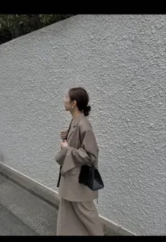 Nae stripe over jacket striperap skirt