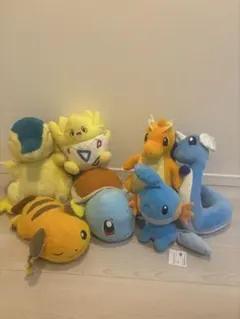 Pokémon タマザラシ メッソン ワニノコ ぬいぐるみ まとめ売り 30周年